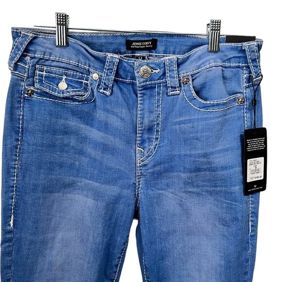 True Religion Jennie Mid Rise Curvy Skinny Jean Sz 30 NWT - Picture 2 of 13